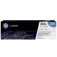 hp colour laserjet 304a yellow print cartridge with coloursphere toner cc532a