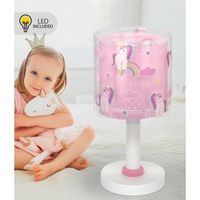 lampara de mesa led quitamiedos infantil unicorns unicornios