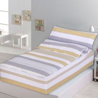 saco nordico con cremallera edredon ajustable cama infantil zarautz ocre color ocre talla cama 105