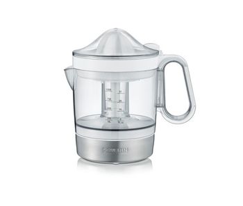 Severin - exprimidor de naranjas eléctrico, exprimidor de frutas con 2 conos extraíbles y recipiente xxl de 1 l, zumo natural, 85 w, blanco, cp 3535
