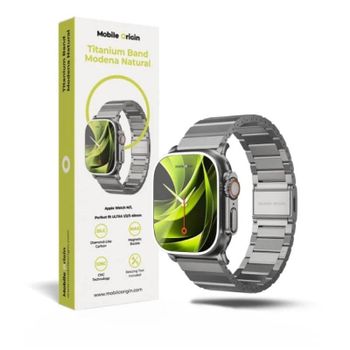 Correa para Reloj Inteligente Mobile Origin Titanio Carbono Apple Watch