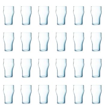 Juego de 24 vasos cerveza vidrio templado 34 cl