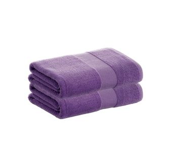 Pack 2 toallas malva sábana de algodón donegal 100x150 cm algodón 100% de 500gr/m2 de calidad con secado extra-rápido y de tendencia para primavera-verano