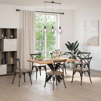 pata de mesarpierna de mesa comedor forma arana negra 85x85x72-73 cm acero