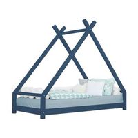 cama tipi infantil tahuka 120 x 180 azul marino
