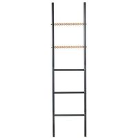 escalera decorativa metal negr o madera