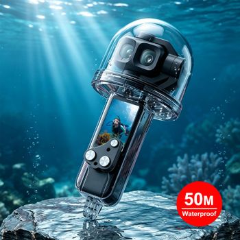 PULUZ para DJI Osmo Pocket 4P 4 3 Carcasa Sumergible Impermeable 50m/45m Funda de Buceo para DJI Osmo Pocket 4P 4 3 Estuche de Buceo