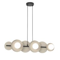 lampara colgante aurevo moka 6 luces