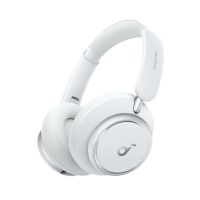 auriculares anker space q45 inalambricos bluetooth con cancelacion activa de ruido microfono y carga rapida blancos