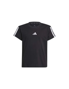 Camiseta adidas Jg 3 Bandas 160 Niña Negro/Blanco