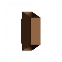 aplique de pared exterior nico square 2 luces
