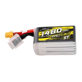 Batería Tattu R-Line versión 6.0 22.2V 1480mAh 160C 6S ST LiPo con conector XT60 para SpeedyBee Master 5 V2 DarwinFPV Ci