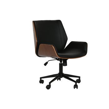 Silla Madera Pu 59,5x64x83 91 Ruedas Negro