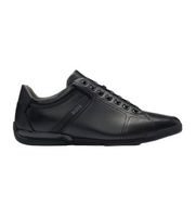 boss para hombre 50498282 zapatillas de piel saturn negro 39 plano cordones casual