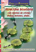 atractiva bisuteria: con cuentas de cristal fieltro botones plata