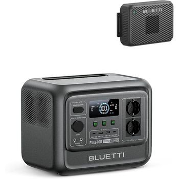 Bluetti Elite 100 V2 Estación Portátil Y Cargador 2 (separado), 1024wh Lfp 1800w Ca, Carga 1,2h, Camping, Autocaravanas