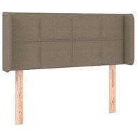 cabecero cama mueble de dormitorio con led de tela 103 x 16 x 7888 cm gris topo m020000868