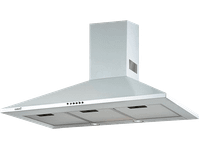 campana decorativa - cata omega 900 wh m 3 velocidades 645 mh 90 cm blanco