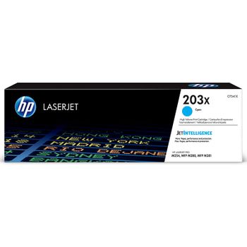 HP 203X Cyan Original High Capacity Toner Cartridge (CF541X)