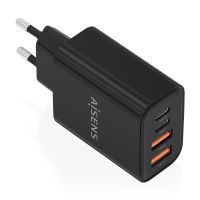 cargador gan aisens 32w 2xusb-c pd30 2xusb-a negro