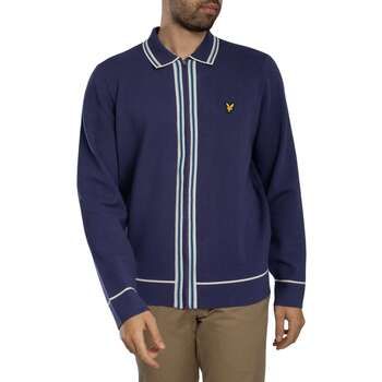 Lyle & Scott Chaqueta deporte Sobrecamisa de punto con cremallera y ribete para hombre