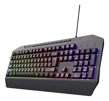 TECLADO TRUST GAMING GXT 836 EVOCX ILUMINACION LED ANTI-GHOSTING 12 TECLAS MULTI USB 24998