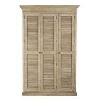 armario de 3 puertas persiana de madera de mango