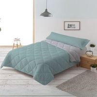 relleno nordico 300gr bicolor reversible cama 150cm 240x220cm aquagris donegal collections