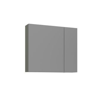 Mueble De Baño Con Espejo  - 75 X 16 X 66 Cm - Verde Mate