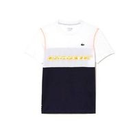 camiseta lacoste sport medvedev blanco azul naranja