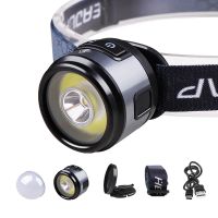 linterna frontal con diadema lampara de mineria recargable tapa ultrabrillante clip para acampar construccion luz led fuerte ajustable