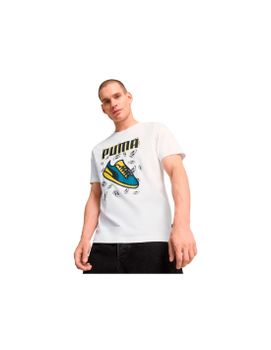 Camiseta Puma Graphics Sneaker Hombre Blanco