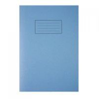 silvine a4 exercise book plain blue pk10