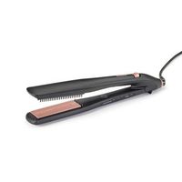 babyliss st596e utensilio de peinado plancha de pelo vapor beige negro 25 m