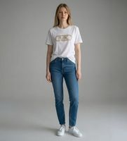 michael kors para mujer ms651sc97j camiseta logotipo tachuelas blanco xs casual algodon manga corta