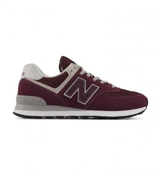 New Balance para hombre. ML574V3 Zapatillas 574 granate (41.5), Plano, Cordones, Casual