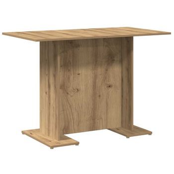 Mesa De Comedor | Mesa De Cena Madera Ingeniería Roble Artisan 110x60x75 Cm