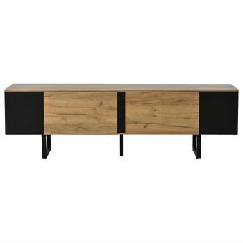Mueble De Tv De 180 X 40 X 55 Cm Para Televisores De Hasta 75 Pulgadas