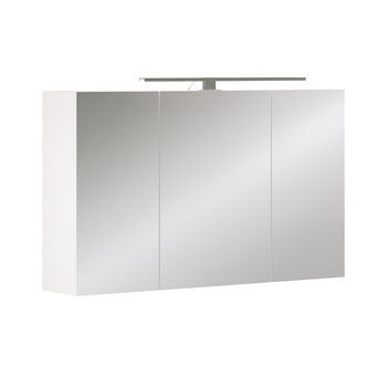 Armario Con Espejo De Baño Lavio 100 X 60 Cm Con 3 Puertas E Iluminación Led Vicco