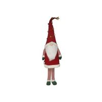 gnomo de pie navidad 62x50x220 cm rojo