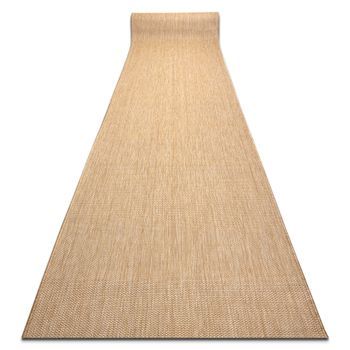 Alfombra De Pasillo Sisal Sion Mezcla Tejido Plano Natural Crudo 100cm 100x550 Cm