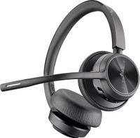poly - auriculares inalambricos voyager4320uc plantronics - auriculares con microfono de brazo - se conectan a pcmac con el adaptador bluetooth usb-c y a celulares a traves de bluetooth