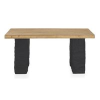 mesa de abeto y base de poliresina mgo