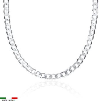 Cadena barbada de plata 925 6mm