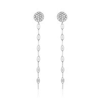 pendientes de plata 925 con colgantes y circonita