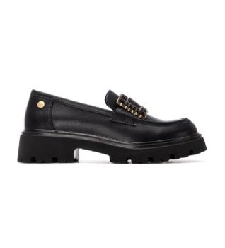 Xti para mujer. 14442902-NEGRO Mocasines 144429 negro (38), 3 a 5cm, Ninguno, Casual, Clásico