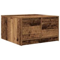 mesa de centrormesa auxiliarrmesita de centro con cajones madera vieja 705x70x40 cm