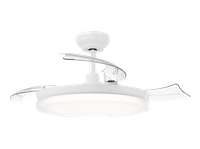 ventilador de techo con luz - philips tynl 2026 32 w 6 velocidades aspas retractiles 4500 lumenes regulables mando a distancia blanco