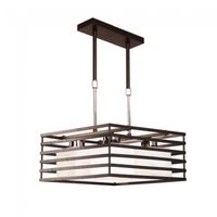 lampara de techo cell wengue 4 luces