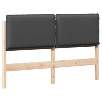 Cabecero，panel De Cabecero Tapizado Con Cabecera Gris Natural Y Oscuro 140 Cm